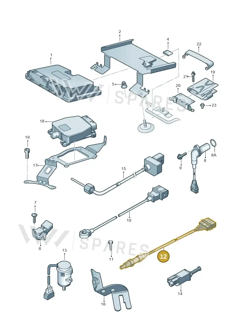 03C906262 — Volkswagen POLO (2001-2005) diagram 253906000, position 12