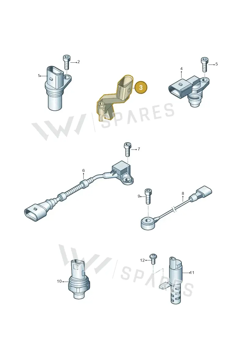 03C906433E — Volkswagen Amarok twin cab (2016-2022) diagram 749906300, position 3