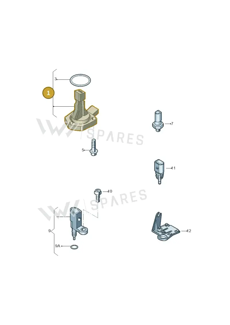 03C907660T — Volkswagen Beetle (2016-2019) diagram 789919040, position 1