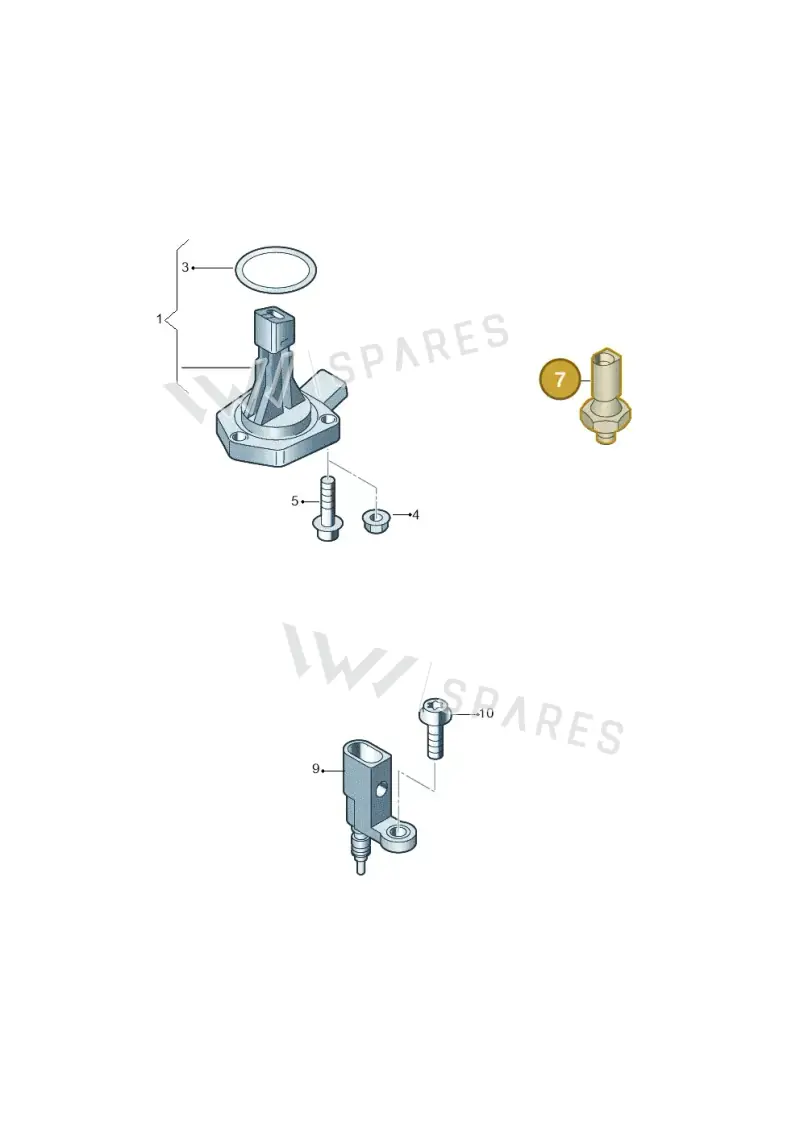 03C919081 — Volkswagen Scirocco 2.0 (2014-2017) diagram 746919400, position 7