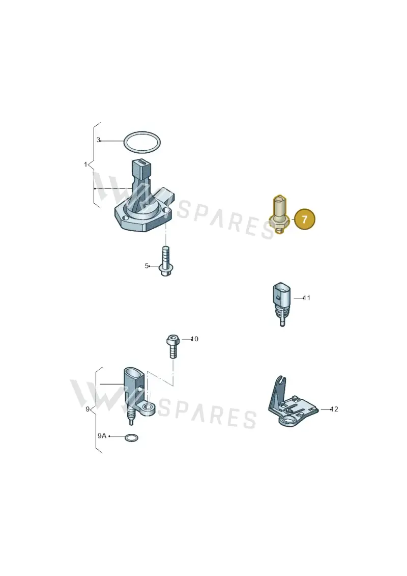 03C919081 — Volkswagen Beetle (2016-2019) diagram 789919040, position 7