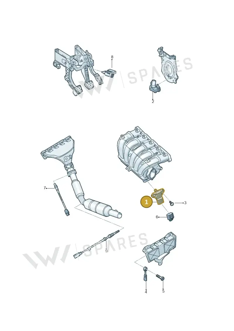 03C957147 — Volkswagen JETTA                  06> (2005-) diagram 684906300, position 1