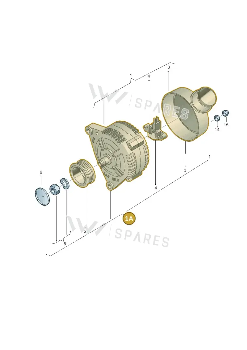 03D903025H — Volkswagen POLO (2005-) diagram 118903150, position 1A