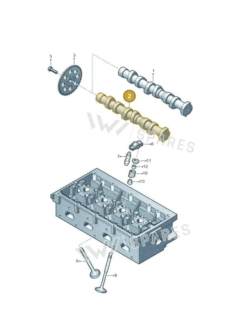 03E109101AA — Volkswagen Ameo 1,0 (2016-2020) diagram 883109050, position 2