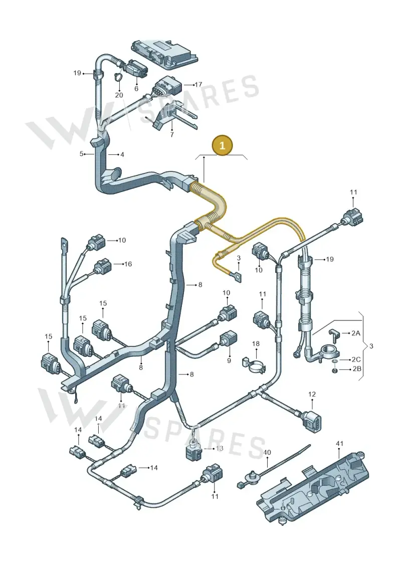 03E971612AM — SEAT Toledo Reference (2012-2015) diagram 253971030, position 1