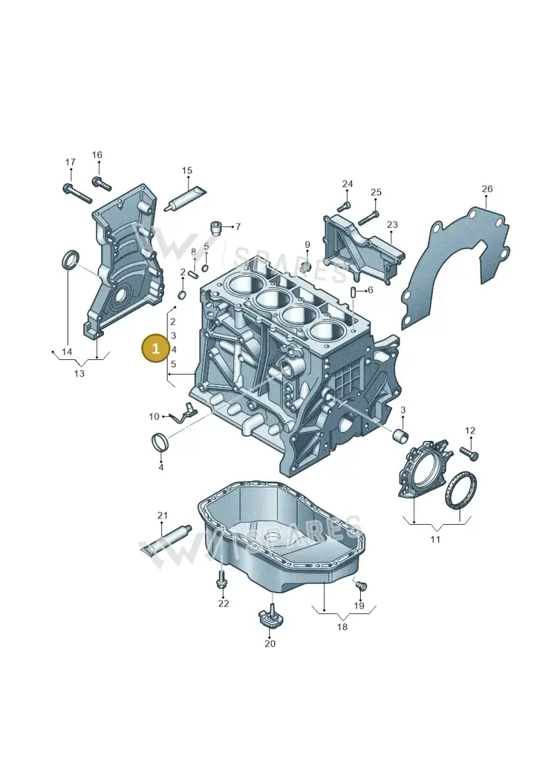 03F103101B — Skoda Yeti (2013-2017) diagram 649103010, position 1