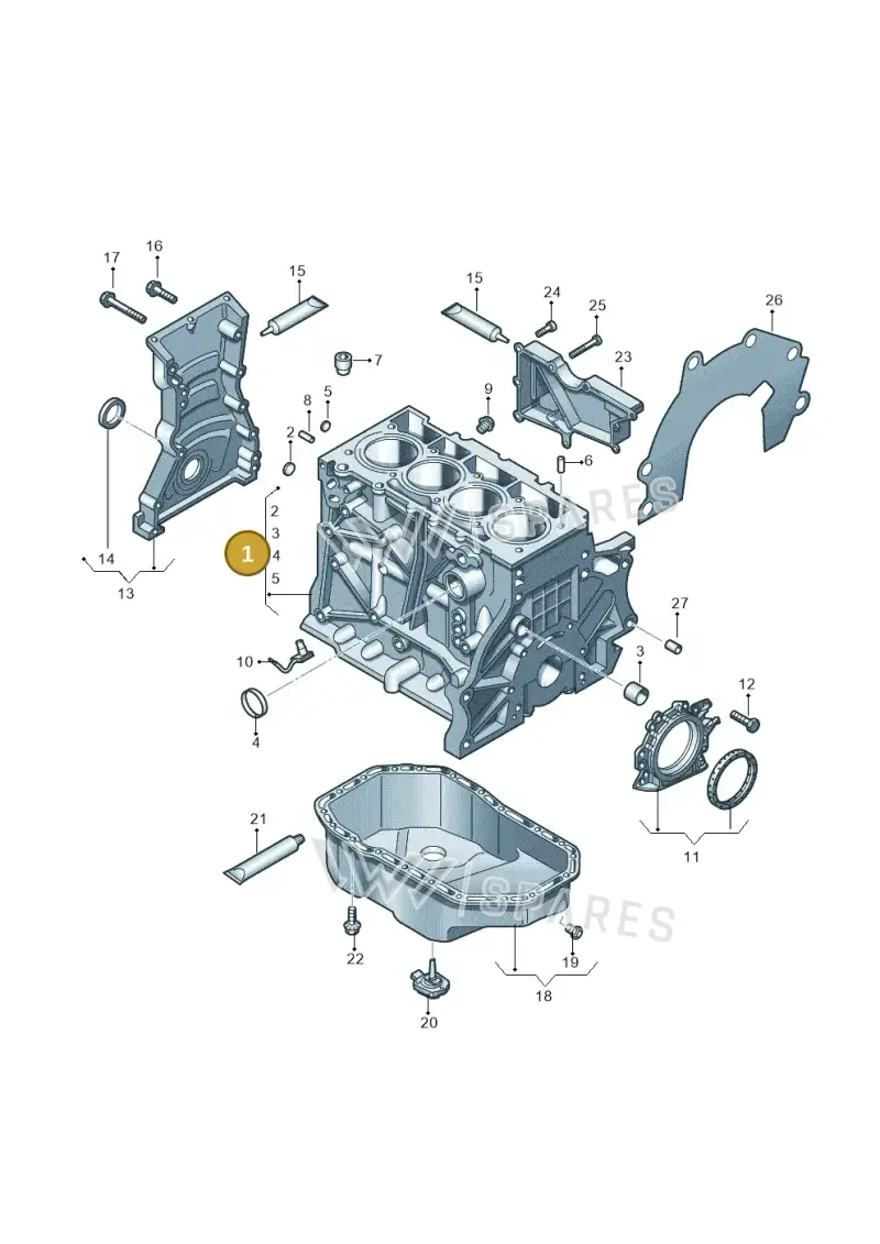 03F103101B — Skoda Roomster (2010-2015) diagram 672103060, position 1