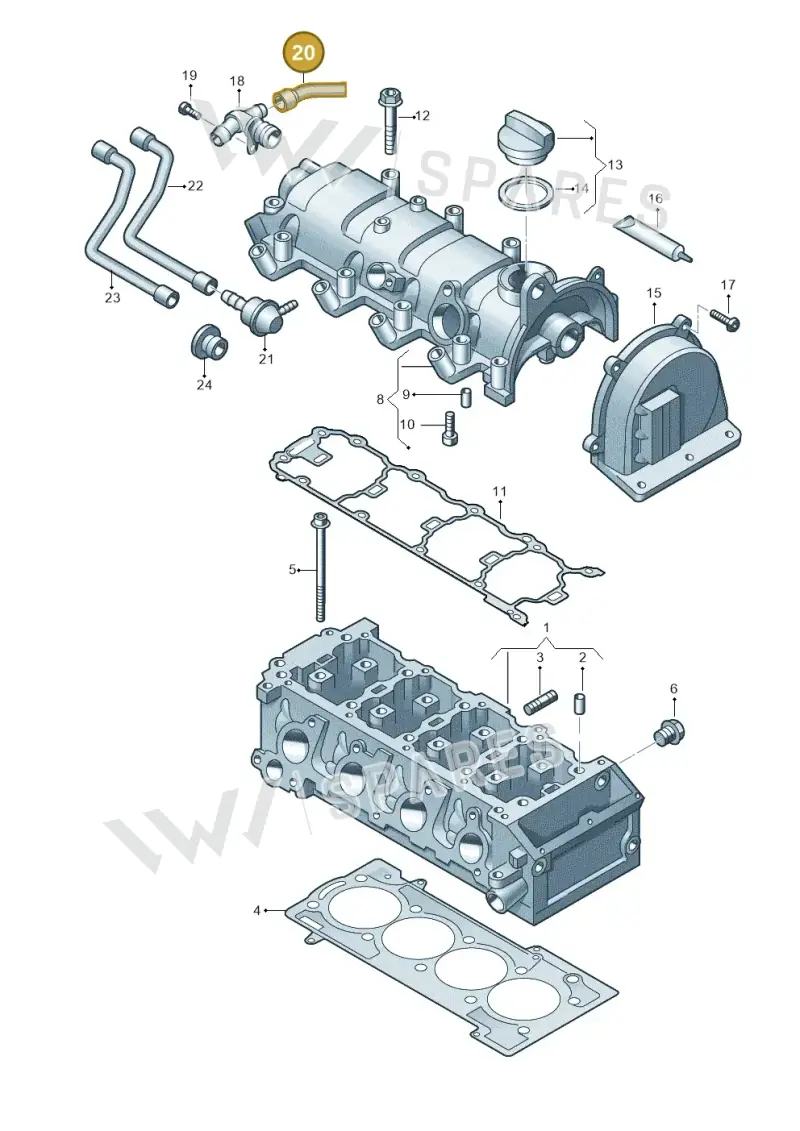 03F103493 — SEAT Altea XL (2013-) diagram 718103410, position 20