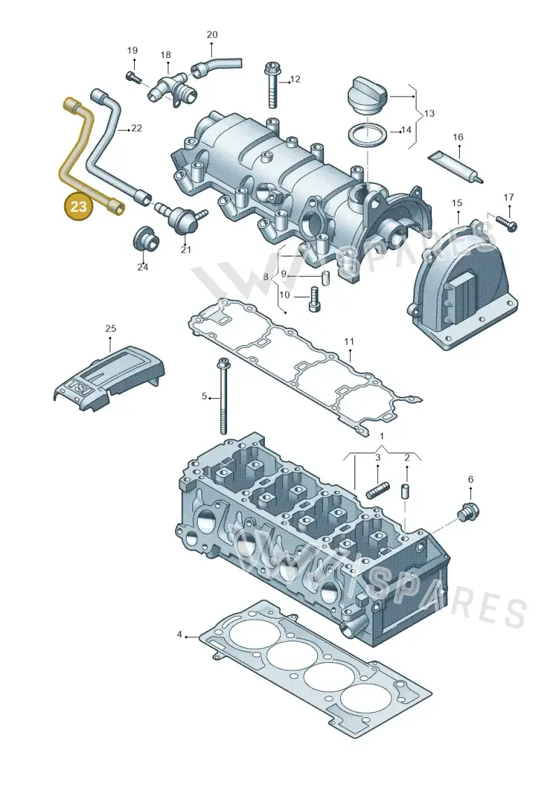 03F103560C — Volkswagen Beetle (2016-2019) diagram 729103410, position 23