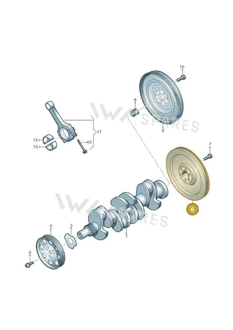 03F105269 — Volkswagen Beetle (2016-2019) diagram 649105010, position 6
