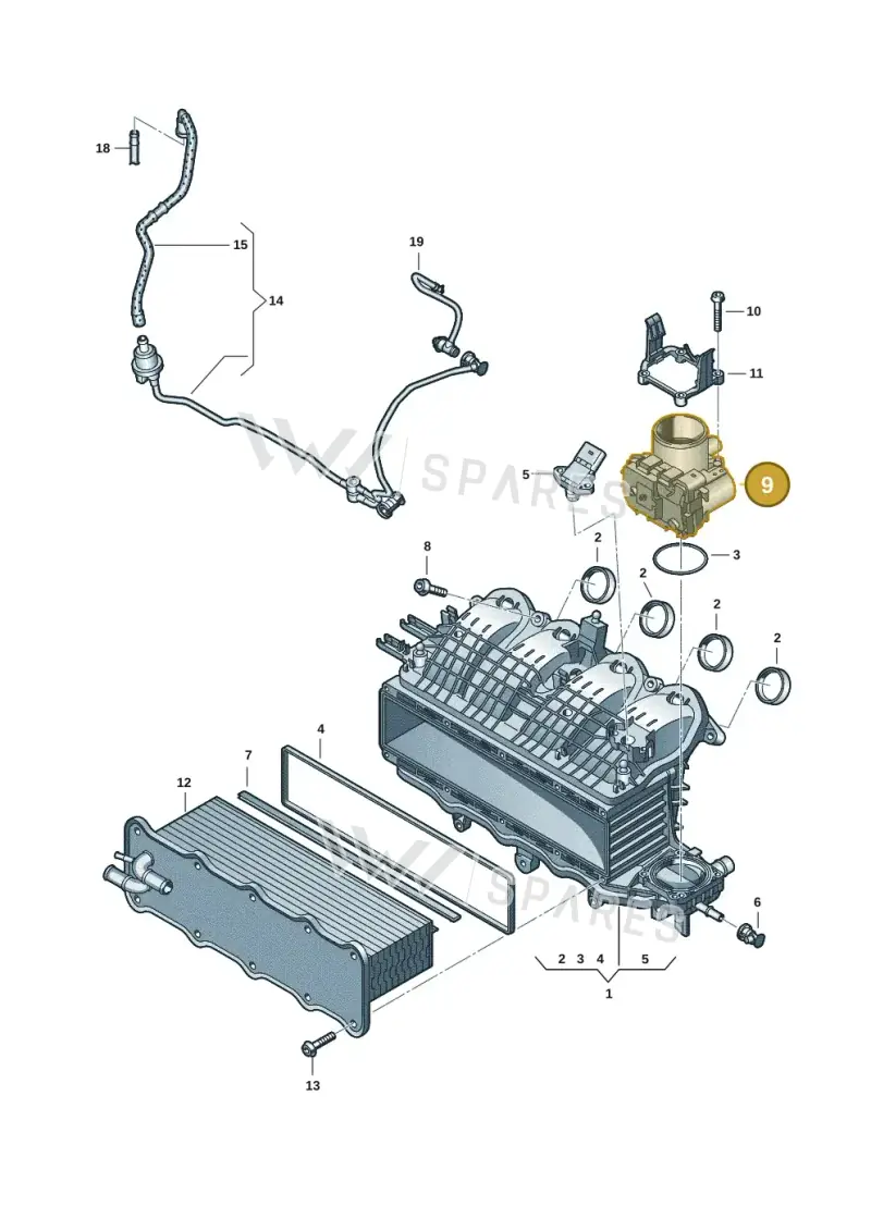 03F133062B — Volkswagen Tiguan 2.0 (2023-) diagram 57x133030, position 9