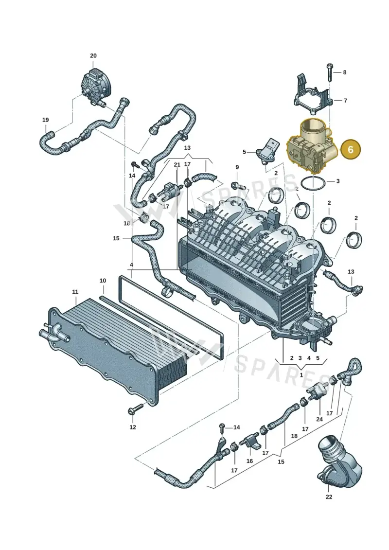 03F133062E — Volkswagen Multivan (2021-) diagram 7t0133040, position 6