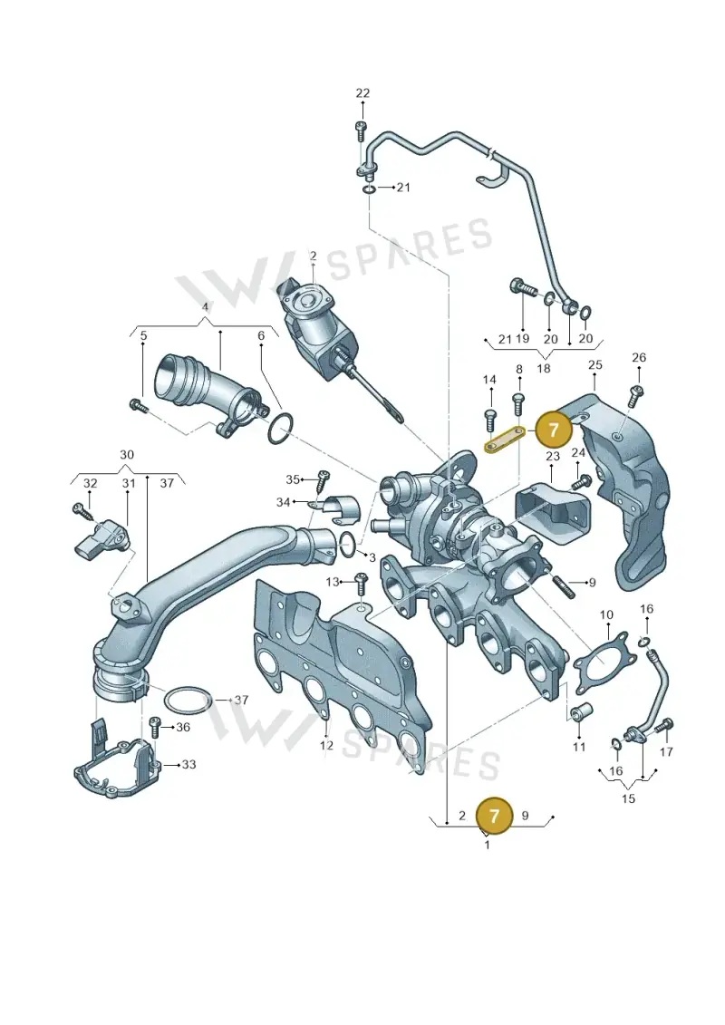 03F145195 — Volkswagen Polo 1.6 (2013-2022) diagram 766145500, position 7