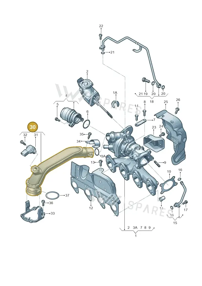 03F145673F — Volkswagen Polo (2012-2014) diagram 729145500, position 30