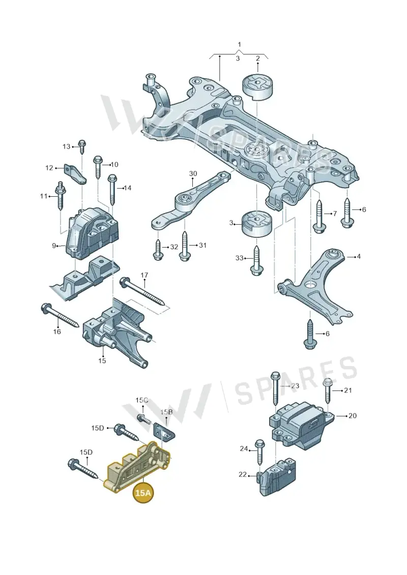 03F199275E — Volkswagen Caddy Maxi Kombi (2010-2015) diagram 690199200, position 15A