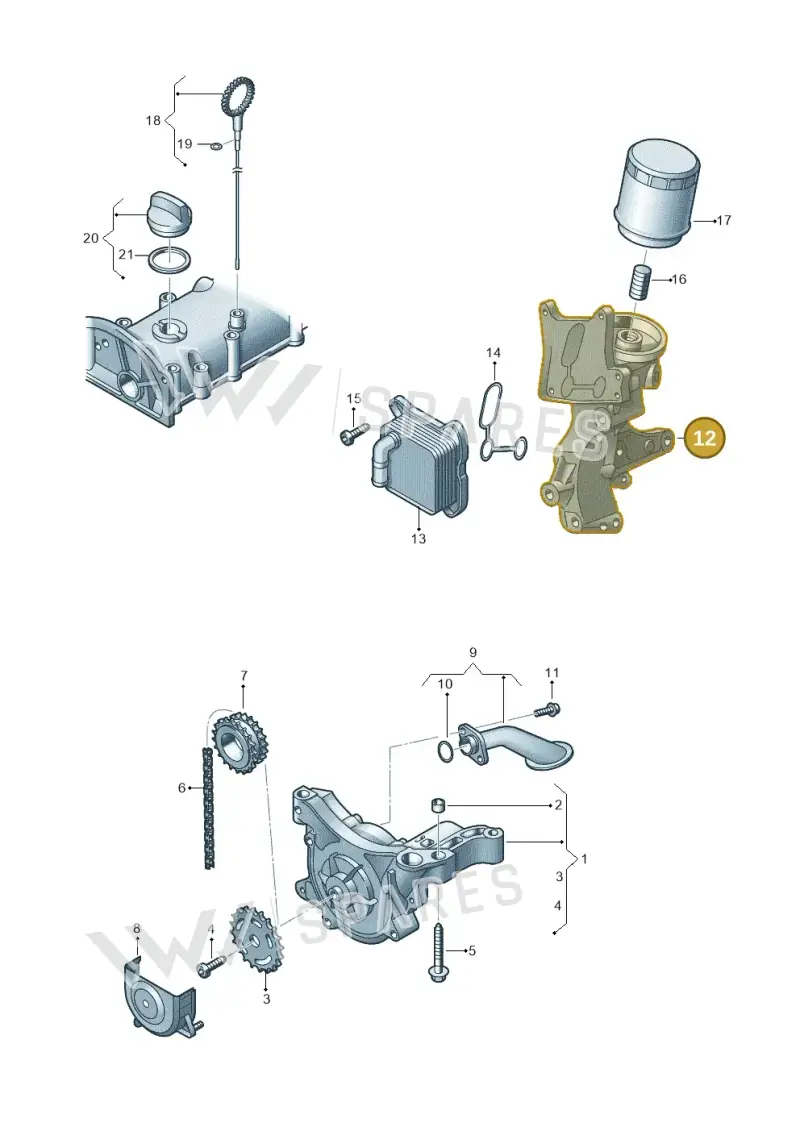 03F903141F — Volkswagen Beetle (2016-2019) diagram 649115010, position 12