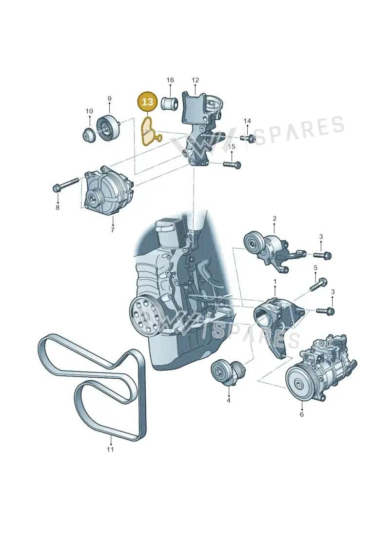 03F903575C — Volkswagen Beetle (2016-2019) diagram 672903150, position 13