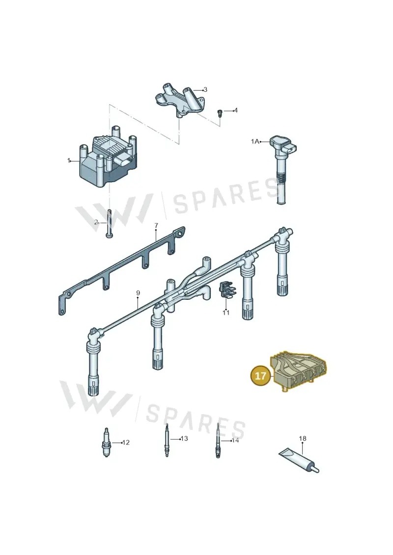 03F905487 — Volkswagen Beetle (2016-2019) diagram 789905000, position 17