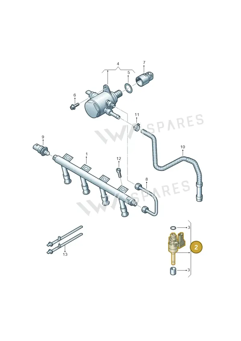 03F906036B — Volkswagen Beetle (2016-2019) diagram 649133500, position 2