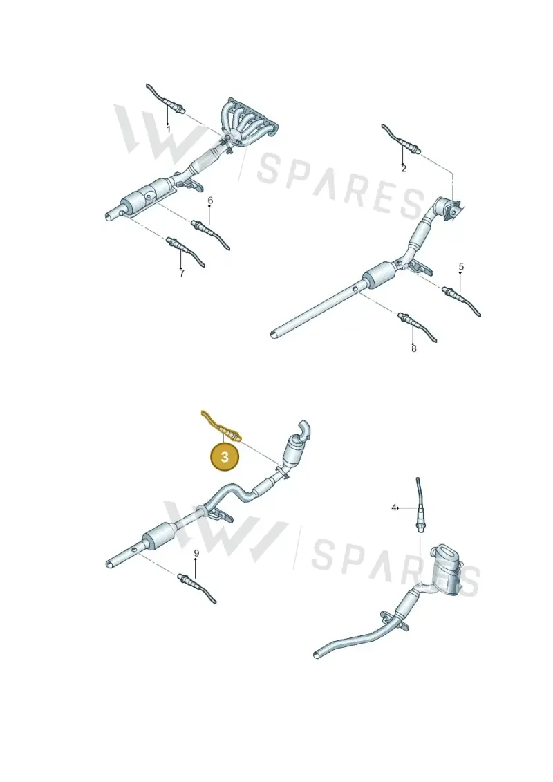 03F906262 — Volkswagen Jetta (2014-2017) diagram 789906100, position 3