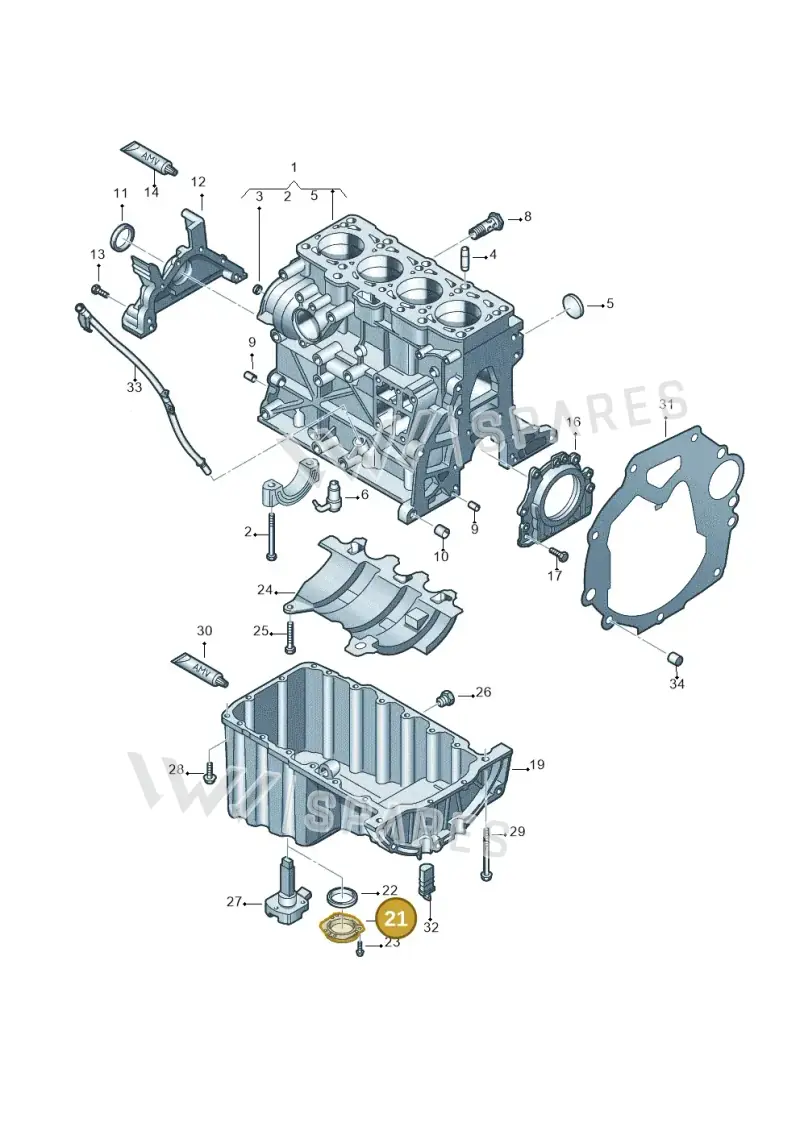 03G103707 — Volkswagen Amarok twin cab (2022-) diagram 683103200, position 21