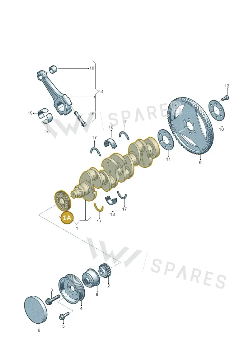 03G105212D — Volkswagen Amarok twin cab (2022-) diagram 749105630, position 1A