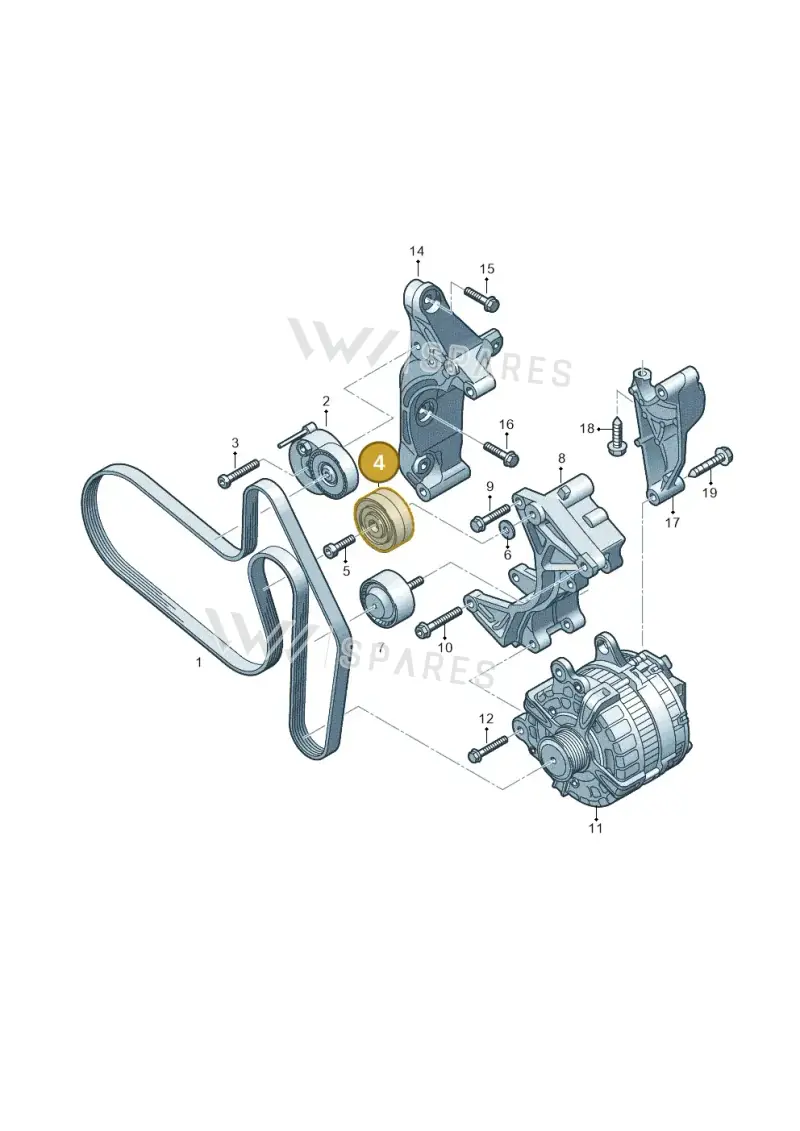 03G145276A — Volkswagen MAN TGE 55 (2016-2021) diagram 806903500, position 4