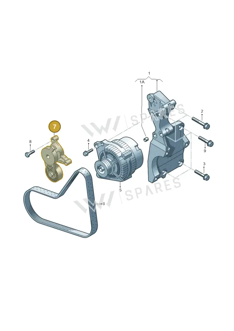 03G903315A — Volkswagen Passat estate (2008-2011) diagram 409903400, position 7