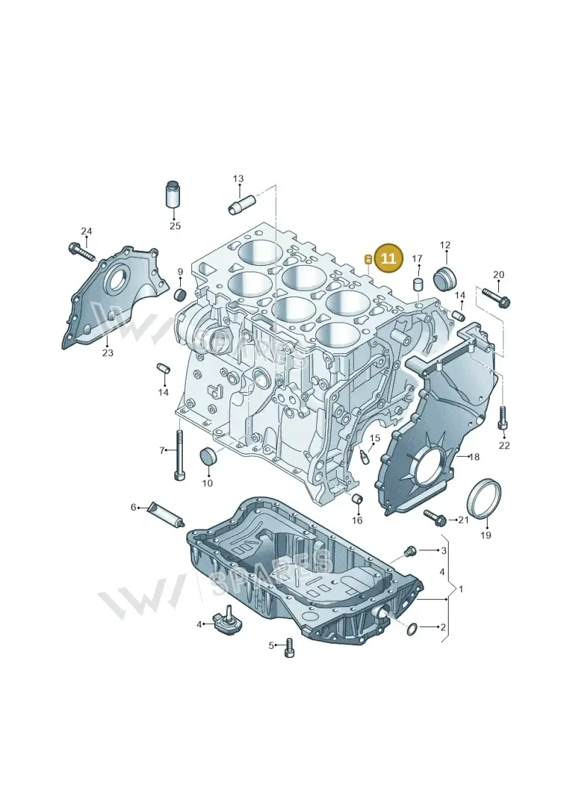03H103141 — Volkswagen Atlas Cross Sport (2019-2023) diagram 829103300, position 11