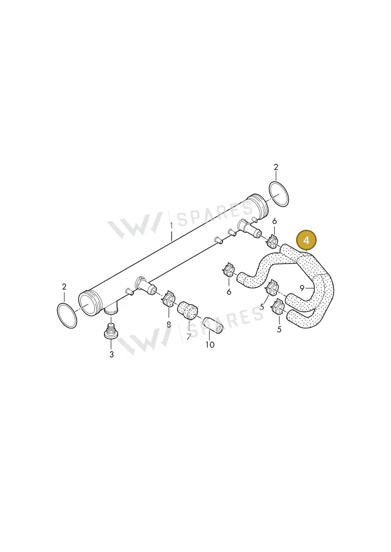 03H121096B — Volkswagen 06A platform diagram 421121750, position 4