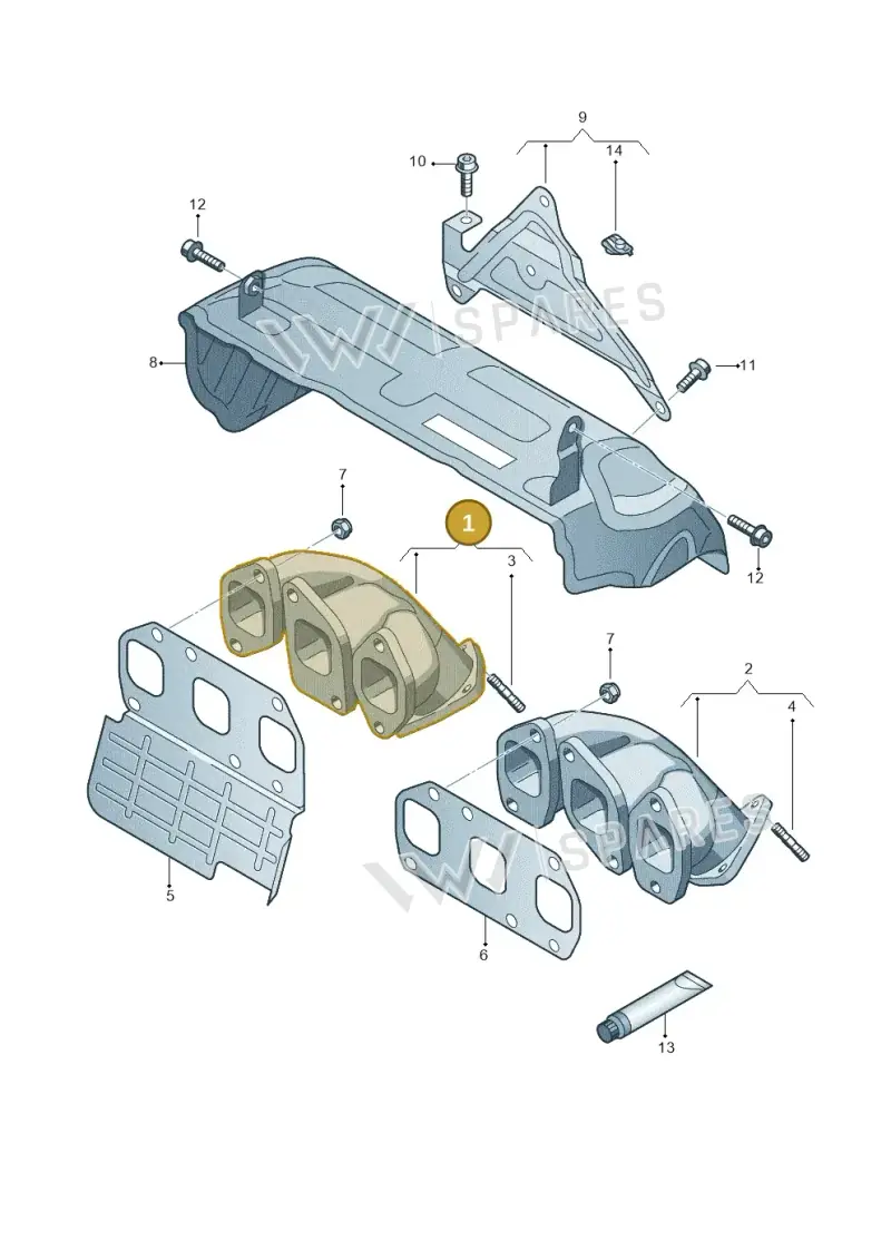 03H253031C — Volkswagen Passat CC (2008-2012) diagram 460253300, position 1