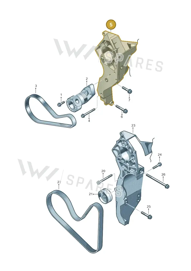 03H260089G — Volkswagen Passat CC (2011-2016) diagram 210903500, position 5