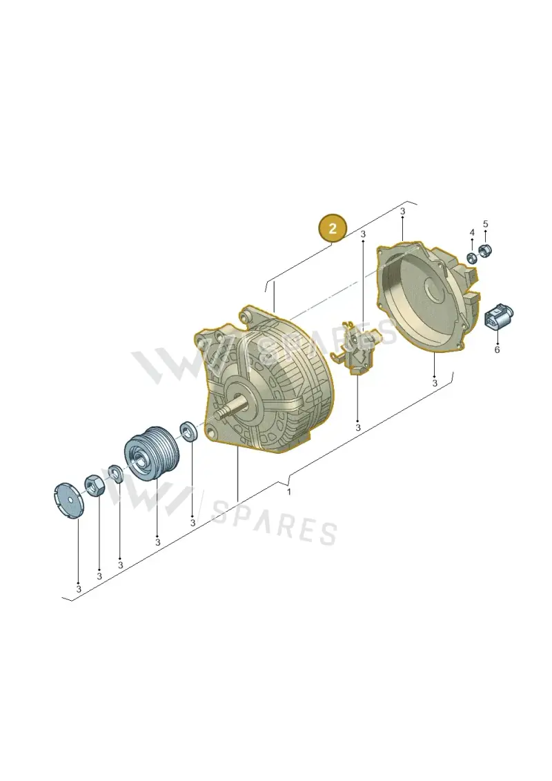 03H903026JX — Volkswagen Transport. multivan (2019-2024) diagram 5h0903000, position 2