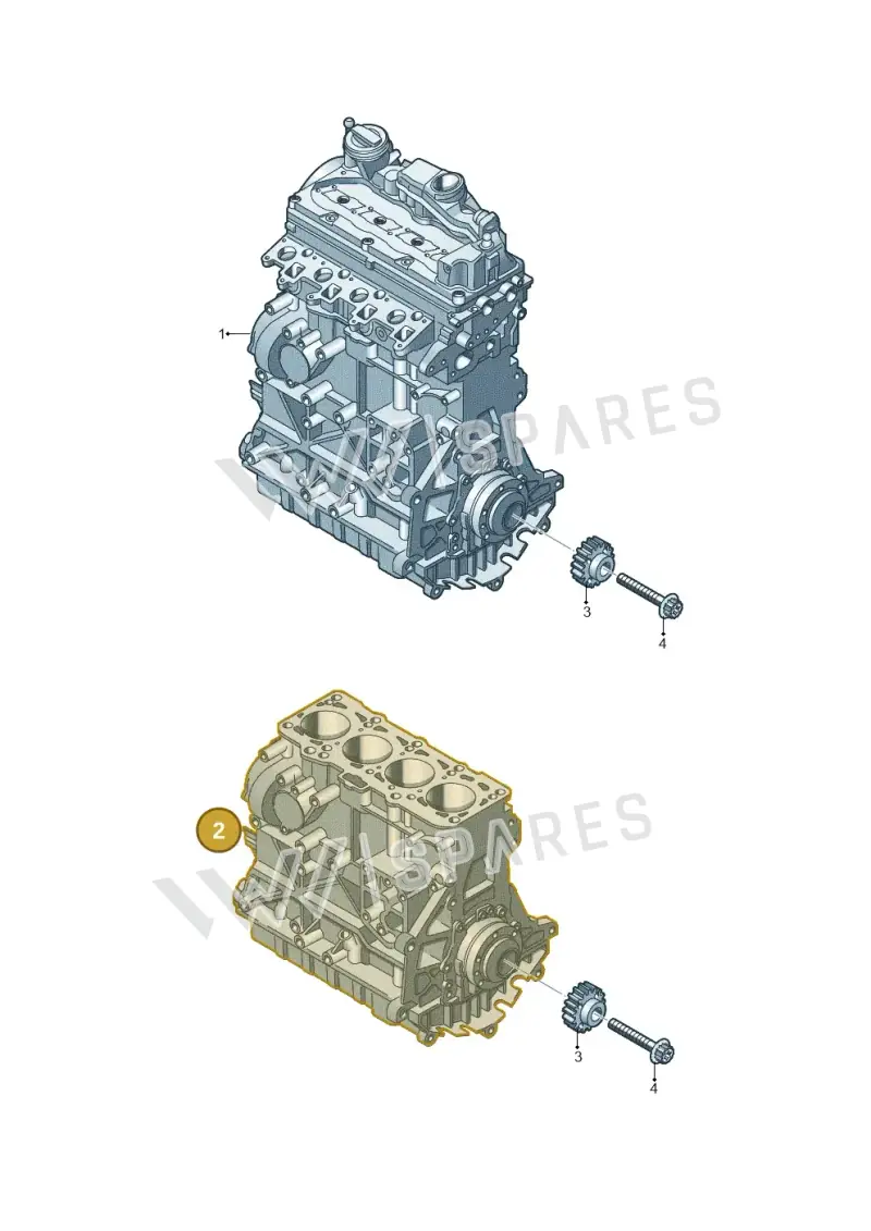 03L100105D — Volkswagen Amarok (2022-) diagram 894100050, position 2