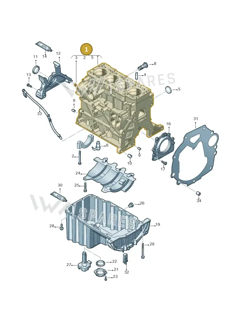 03L103011AL — Volkswagen Amarok twin cab (2022-) diagram 683103200, position 1