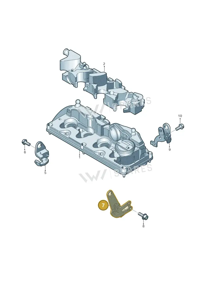 03L103369Q — Volkswagen Caravelle (2015-2019) diagram 679103800, position 7