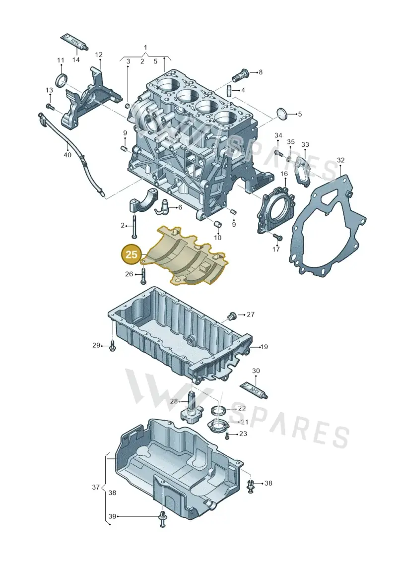 03L103623 — SEAT Altea XL (2013-) diagram 649103200, position 25
