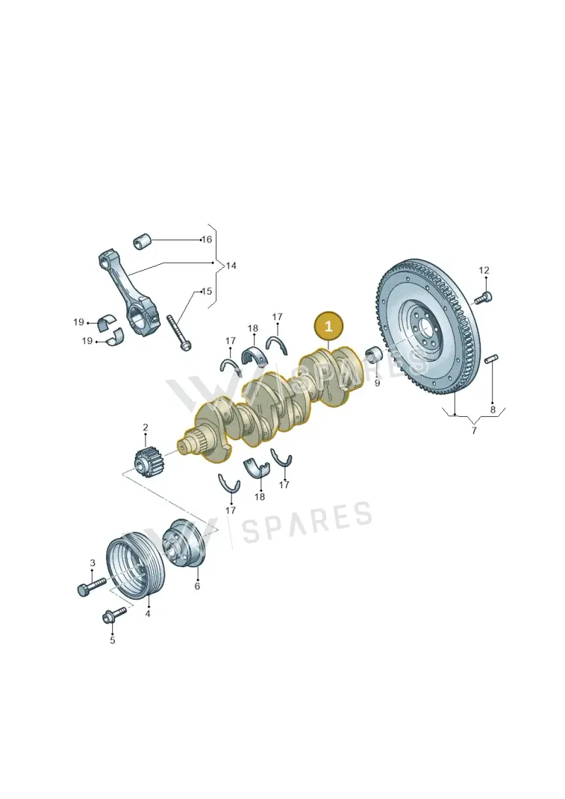 03L105021H — Volkswagen Amarok twin cab (2022-) diagram 749105500, position 1