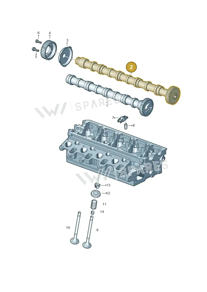 03L109022D — Volkswagen Amarok twin cab (2022-) diagram 634109300, position 2