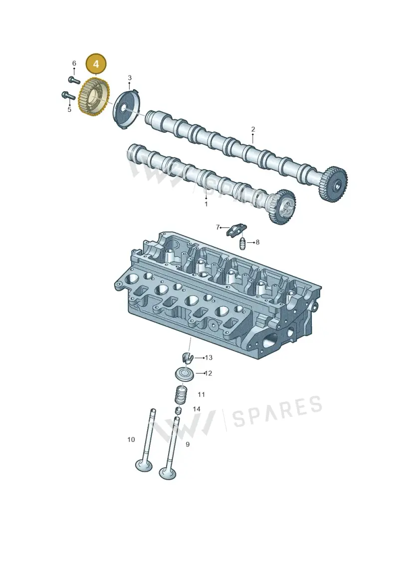 03L109111 — Volkswagen Amarok twin cab (2022-) diagram 634109300, position 4