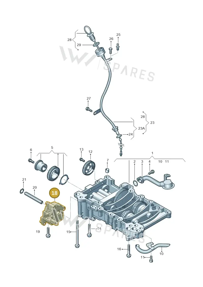 03L115105F — Volkswagen Amarok twin cab (2022-) diagram 679115400, position 18