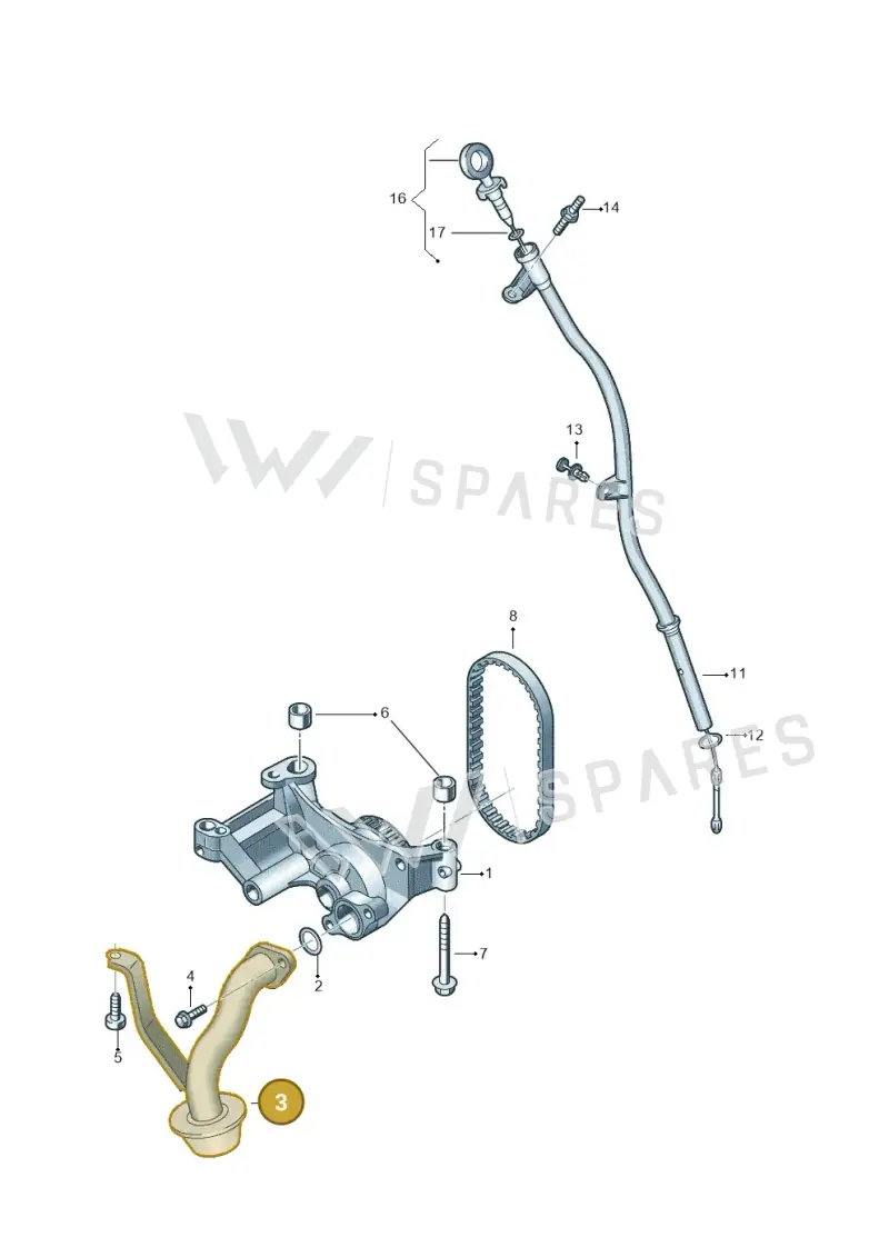 03L115251B — Volkswagen Crafter 35 panel (2011-2016) diagram 722115300, position 3