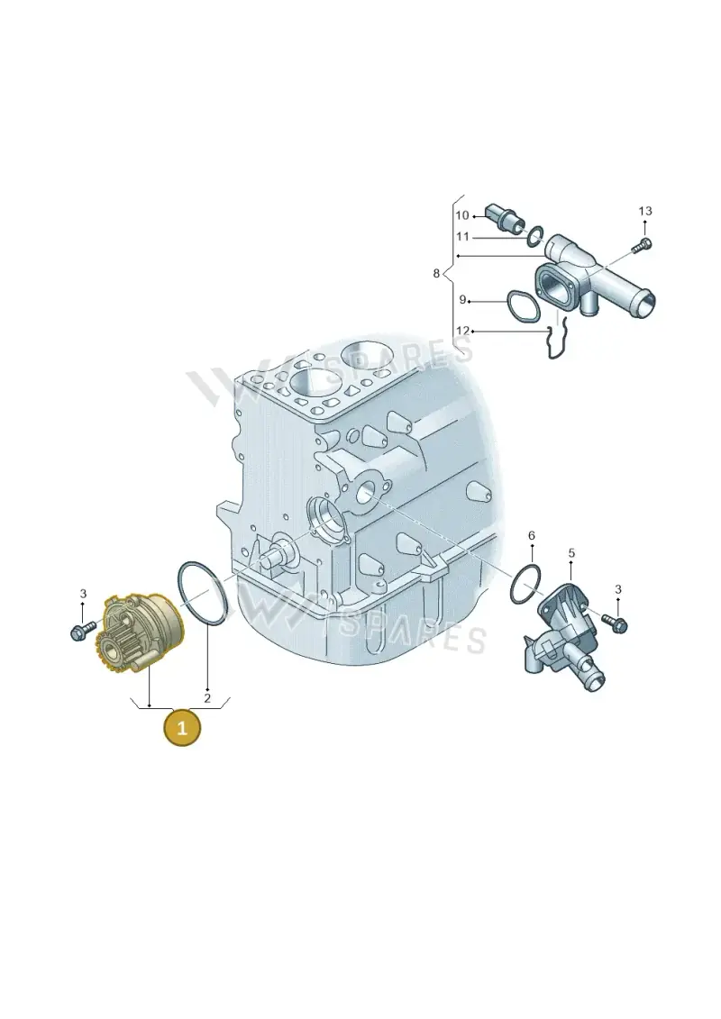 03L121011Q — Volkswagen Amarok twin cab (2022-) diagram 683121100, position 1