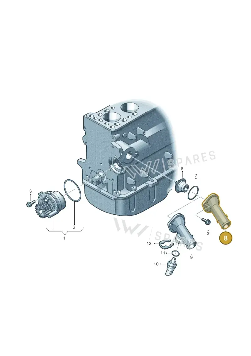 03L121121A — Volkswagen Jetta Vagon            08> (2008-) diagram 409121100, position 8