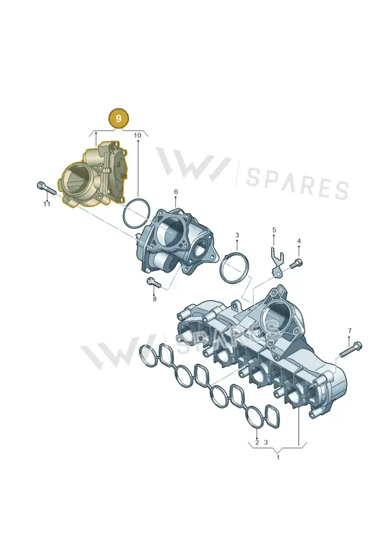 03L128063S — Volkswagen Amarok twin cab (2022-) diagram 722129500, position 9