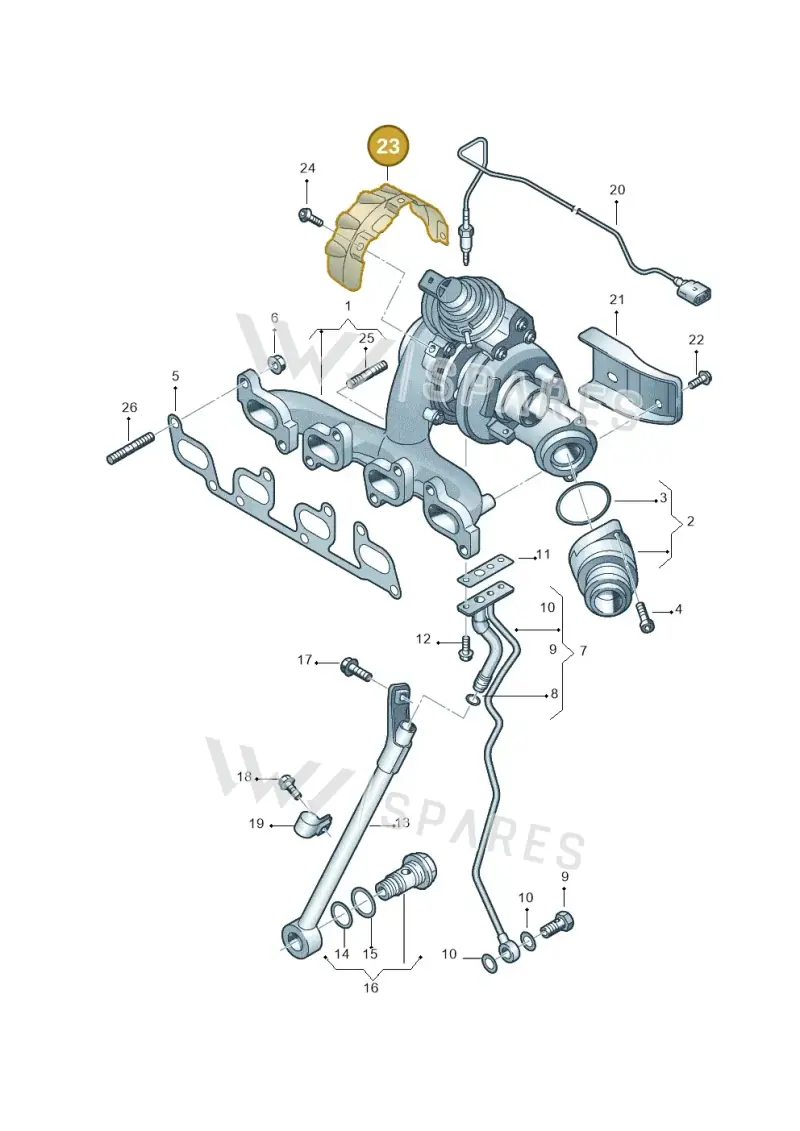 03L129969A — Volkswagen Caddy kombi (2015-2020) diagram 866145650, position 23