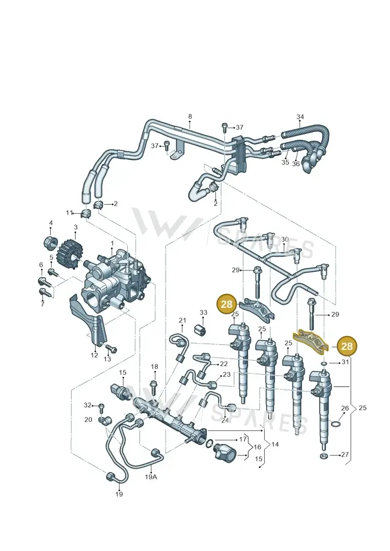 03L130216 — Volkswagen Transport. multivan (2019-2024) diagram 807130000, position 28