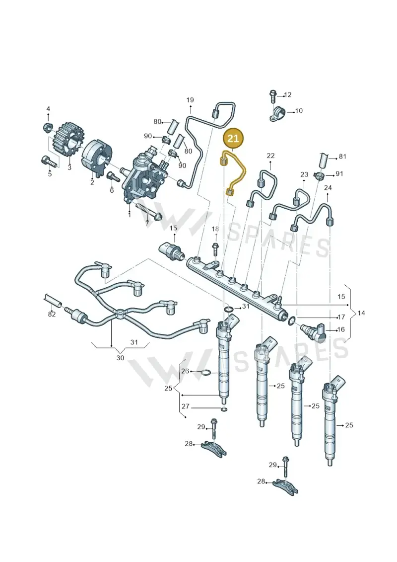 03L130301AR — Volkswagen Amarok twin cab (2022-) diagram 683130450, position 21