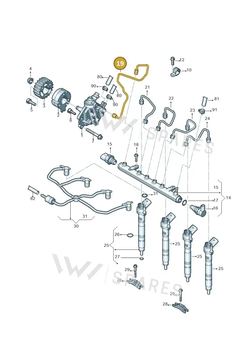 03L130321Q — Volkswagen Amarok twin cab (2022-) diagram 683130450, position 19