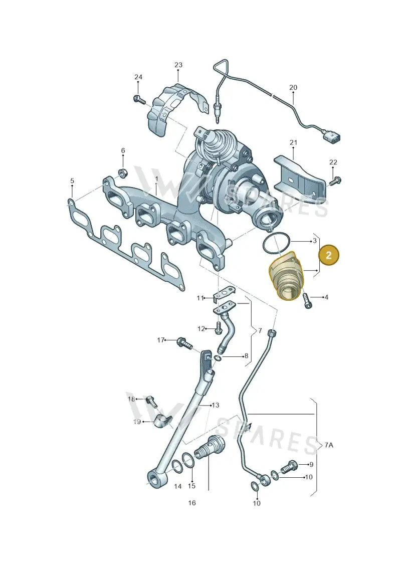 03L131111R — Volkswagen Passat CC (2011-2016) diagram 737145670, position 2